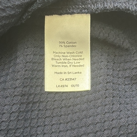 Talbots Woman Navy Midi Sleeveless Cotton Dress Scallop Neckline Size 18W - Picture 8 of 8